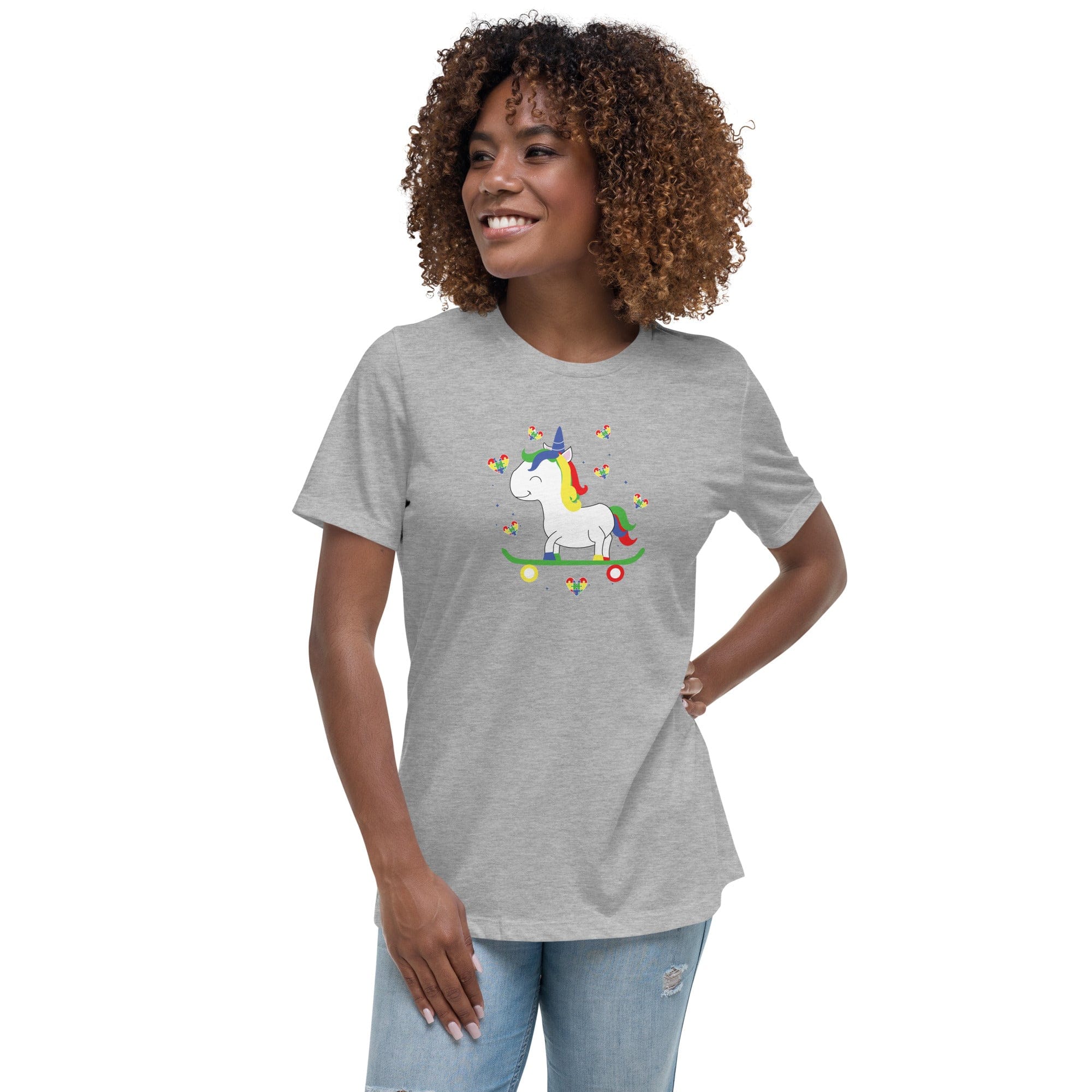 Women's Autism Unicorn Custom T-Shirt - Kicks Shoelaces