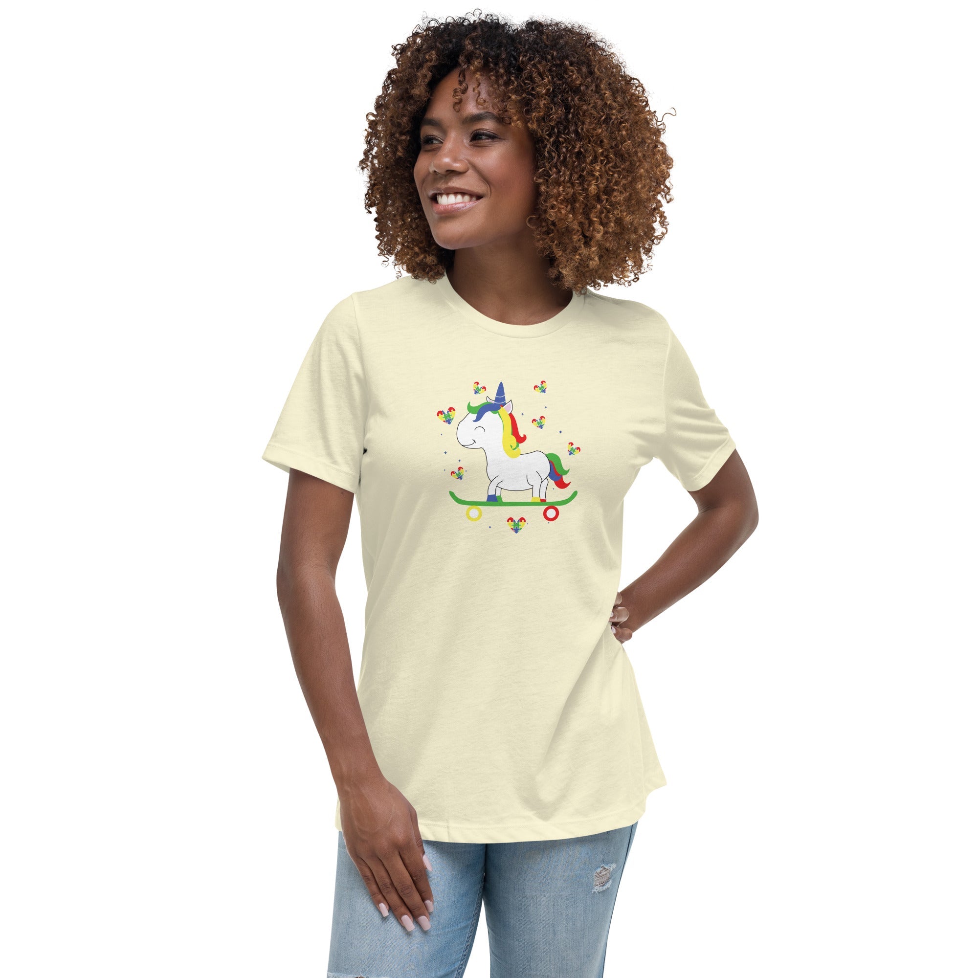 Women's Autism Unicorn Custom T-Shirt - Kicks Shoelaces