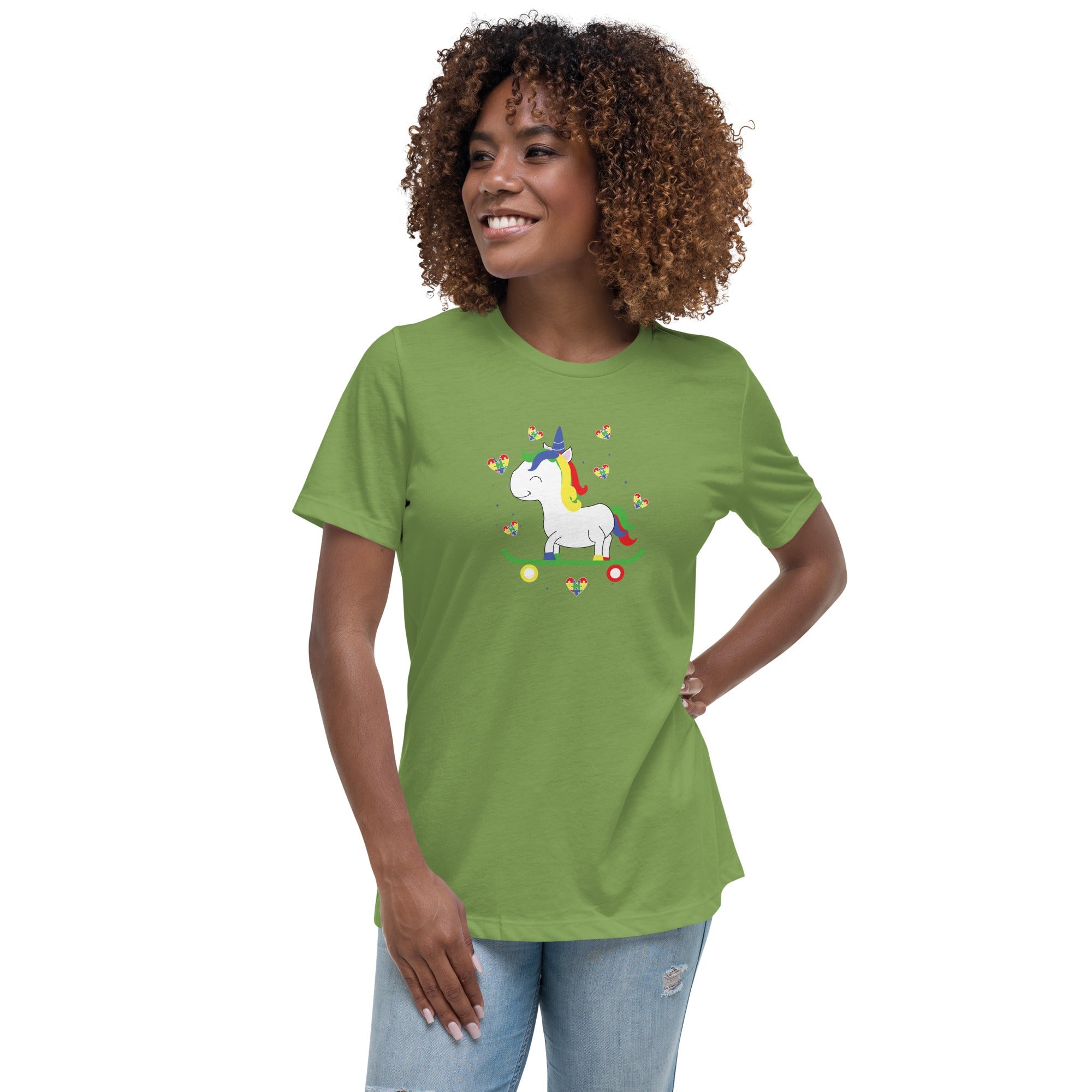 Women's Autism Unicorn Custom T-Shirt - Kicks Shoelaces