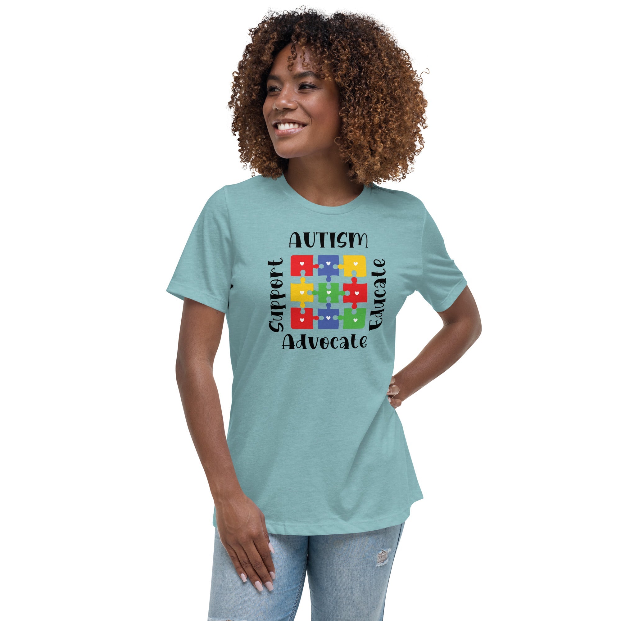 Womens Autism Support Custom T-Shirt - Kicks Shoelaces