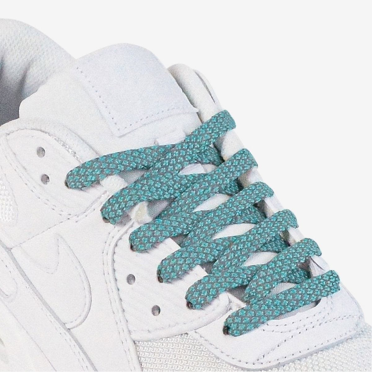 reflective-flat-shoelaces-in-turquoise-suitable-for-popular-sneakers